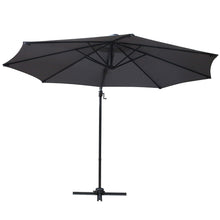 Load image into Gallery viewer, Instahut Outdoor Umbrella 3M Roma Cantilever Beach Furniture Garden 360 Degree Charcoal
