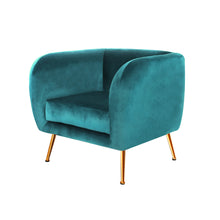 Load image into Gallery viewer, Artiss Armchair Lounge Sofa Arm Chair Accent Chairs Armchairs Couch Velvet Green
