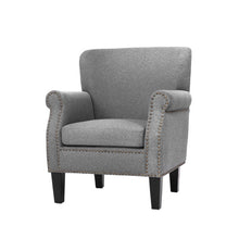 Load image into Gallery viewer, Artiss Armchair Accent Chair Retro Armchairs Lounge Accent Chair Single Sofa Linen Fabric Seat Grey
