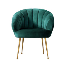 Load image into Gallery viewer, Artiss Armchair Lounge Chair Accent Armchairs Chairs Velvet Sofa Green Couch
