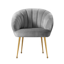 Load image into Gallery viewer, Artiss Armchair Lounge Chair Armchairs Accent Chairs Grey Velvet Sofa Couch
