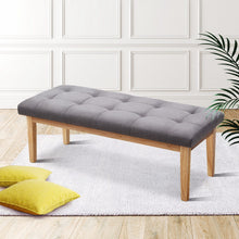 Load image into Gallery viewer, Artiss Bench Bedroom Benches Ottoman Upholstered Fabric Chair Foot Stool 120cm
