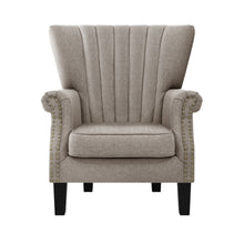Load image into Gallery viewer, Artiss Armchair Lounge Chair Accent Chairs Armchairs Fabric Single Sofa Beige
