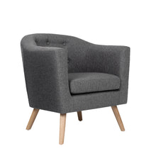 Load image into Gallery viewer, Artiss ADORA Armchair Tub Chair Single Accent Armchairs Sofa Lounge Fabric Grey
