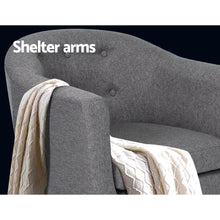 Load image into Gallery viewer, Artiss ADORA Armchair Tub Chair Single Accent Armchairs Sofa Lounge Fabric Grey
