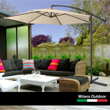 Load image into Gallery viewer, Milano 3M Outdoor Umbrella Cantilever With Protective Cover Patio Garden Shade - Beige
