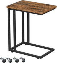 Load image into Gallery viewer, Coffee Table with Steel Frame and Castors Rustic Brown and Black
