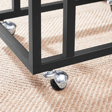 Load image into Gallery viewer, Coffee Table with Steel Frame and Castors Rustic Brown and Black
