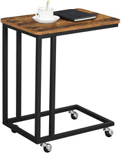 Load image into Gallery viewer, Coffee Table with Steel Frame and Castors Rustic Brown and Black
