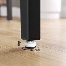 Load image into Gallery viewer, Bar Table with Solid Metal Frame and Wood Look, 120 x 60 x 90 cm
