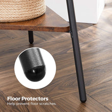 Load image into Gallery viewer, Black Coat Rack Stand Industrial Style 2 Shelves Clothes
