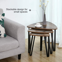 Load image into Gallery viewer, Vintage Nesting Coffee Table Set of 3
