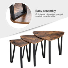 Load image into Gallery viewer, Vintage Nesting Coffee Table Set of 3
