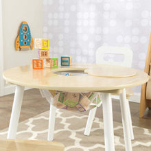 Load image into Gallery viewer, Round Table and 2 Chair Set for children (White Natural)
