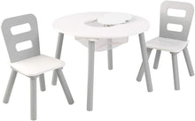 Load image into Gallery viewer, Round Table and 2 Chair Set for kids (Gray)

