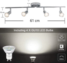 Load image into Gallery viewer, Modern 4 Light Track Lighting Kit LED (Chrome)
