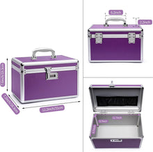 Load image into Gallery viewer, Locking Combination Medicine Box (Purple/Medium)
