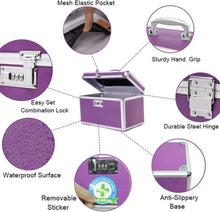 Load image into Gallery viewer, Locking Combination Medicine Box (Purple/Medium)
