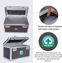 Load image into Gallery viewer, Portable Combination Medicine Box (Coffee/Large)
