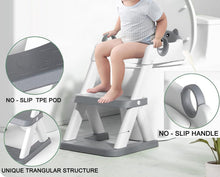 Load image into Gallery viewer, Potty Training Seat Ladder, Kids Boys Girls, Grey
