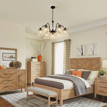 Load image into Gallery viewer, Crystal Chandelier Industrial Farmhouse, Black
