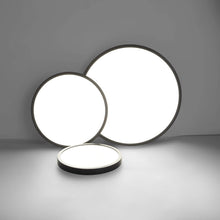 Load image into Gallery viewer, Flush Mount LED Ceiling Light, Natural, Black 48W
