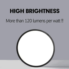 Load image into Gallery viewer, Flush Mount LED Ceiling Light, Natural, Black 48W
