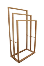 Load image into Gallery viewer, Bamboo Towel Bar Holder Rack 3-Tier Freestanding for Bathroom and Bedroom
