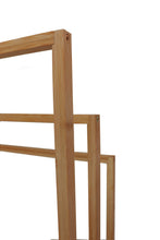 Load image into Gallery viewer, Bamboo Towel Bar Holder Rack 3-Tier Freestanding for Bathroom and Bedroom
