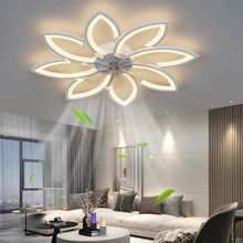 Load image into Gallery viewer, Modern Ceiling Light Fan, Low Profile, 6 Wind Speed, 3 Color (90cm, White)
