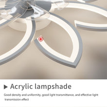 Load image into Gallery viewer, Modern Ceiling Light Fan, Low Profile, 6 Wind Speed, 3 Color (90cm, White)

