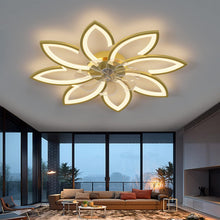 Load image into Gallery viewer, Modern Ceiling Light Fan, Low Profile, 6 Wind Speed, 3 Color (90cm, Gold)
