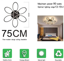 Load image into Gallery viewer, Modern LED Chandelier Light Fixture Dimmable Remote (75 cm)
