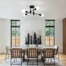 Load image into Gallery viewer, Mid Century Chandelier Modern, 4-Light
