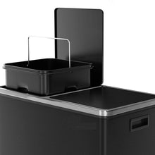 Load image into Gallery viewer, Kitchen Dual Recycling Bin 30L, Black

