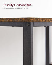 Load image into Gallery viewer, Computer Desk 2 Shelves Rustic, Brown Black

