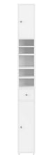 Load image into Gallery viewer, White Tall Bathroom Cabinet High Storage
