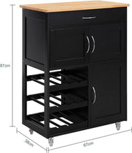 Load image into Gallery viewer, Kitchen Trolley Bottle Rack Drawer Cabinet
