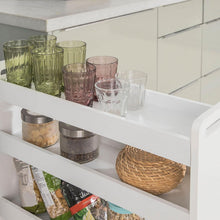 Load image into Gallery viewer, Slimline Rolling Storage Shelf, White
