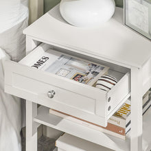 Load image into Gallery viewer, Bedside Table with Drawer Shelves
