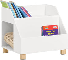 Load image into Gallery viewer, Kids Storage Bookcase 3 Compartments, White
