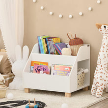 Load image into Gallery viewer, Kids Storage Bookcase 3 Compartments, White
