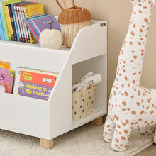 Load image into Gallery viewer, Kids Storage Bookcase 3 Compartments, White
