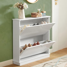 Load image into Gallery viewer, 2 Drawer Shoe Cabinet Storage Unit
