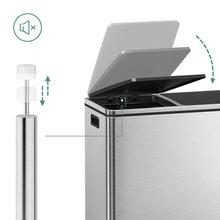 Load image into Gallery viewer, Dual Kitchen Bin, 2 x 30L, Silver
