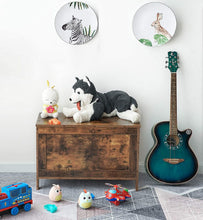 Load image into Gallery viewer, Wooden Sturdy Entryway Storage Bench with Safety Hinge
