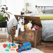 Load image into Gallery viewer, Wooden Sturdy Entryway Storage Bench with Safety Hinge
