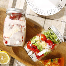 Load image into Gallery viewer, 12 Pieces Canning Jars - 480ml Mason Jar Empty Glass Spice Bottles with Airtight Lids and Labels
