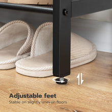 Load image into Gallery viewer, 5-Tier Shoe Rack, Industrial Shoe Organizer Storage Bench
