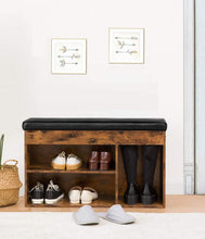 Load image into Gallery viewer, Shoe Storage Bench with Padded Cushion,Flip-Open Storage Box and Adjustable Shelf for Entryway and Living Room
